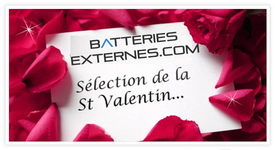 Idée cadeau St Valentin- Plus de bisous avec la batterie externe