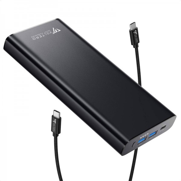 Batterie Externe 20000mAh pour Ordinateur Portable et MacBook, USB-C 100W -  Français