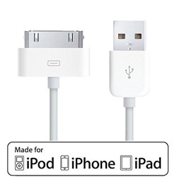Câble court MFi iPhone 4 / 4S certifié APPLE 30pin