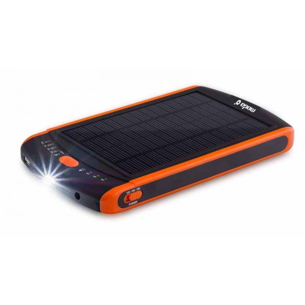 Batterie externe et chargeur solaire 16000 mAh Eclairage LED intégré F