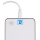 batterie externe 6600mah blanc affichage digital iphone 4s