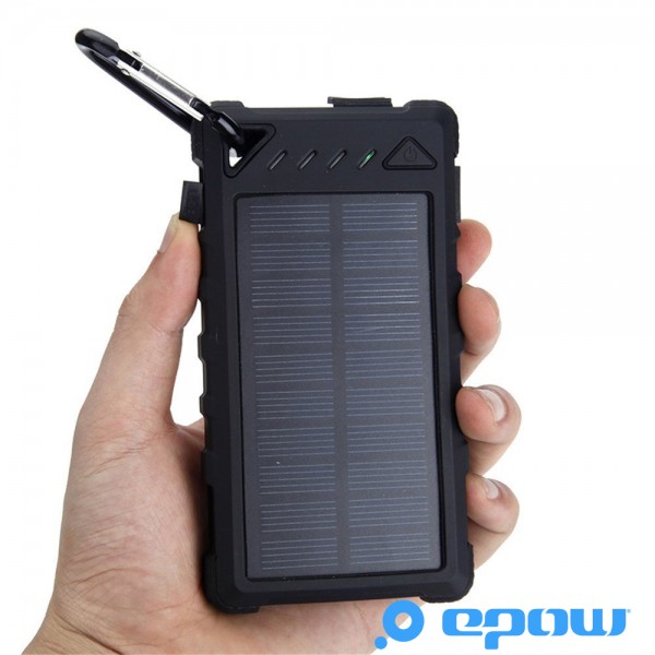 EPOW® 8000mAh Solaire: Batterie externe pour la randonnée