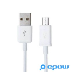 petit-cable-micro-usb-court-blanc-chargeur usb 23cm-epow-samsung-galaxy-smartphone android usb