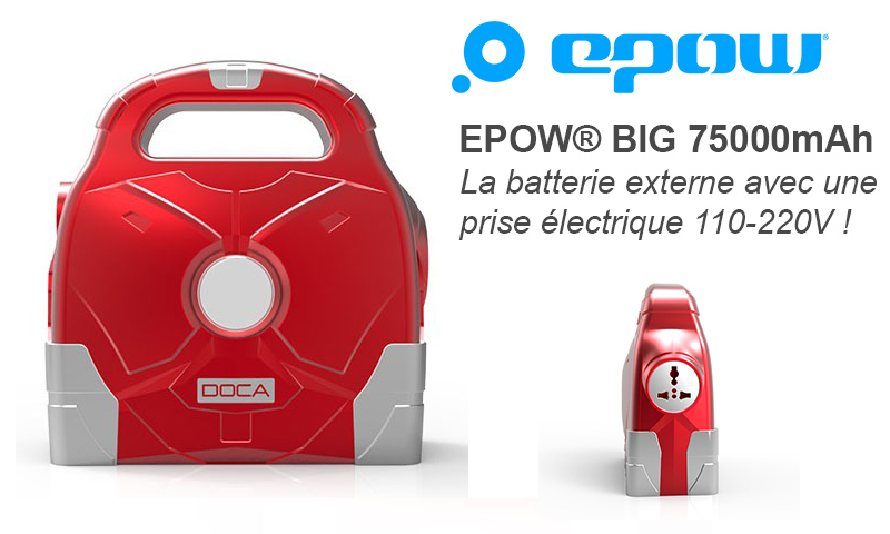 La batterie externe 220V rechargeable : EPOW® BIG 95000mAh